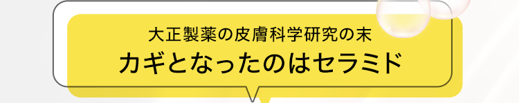 大正製薬の皮膚科学研究の末カギとなったのはセラミド